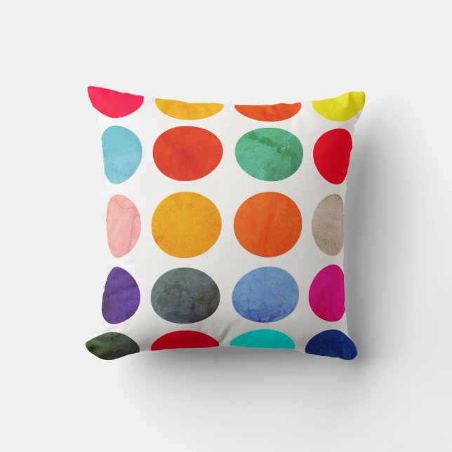 Colourful Circles Cushion (Front)