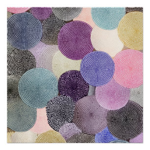 Colourful Circles Design Poster