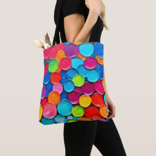 Colourful Circles Extravaganza Art Tote Bag