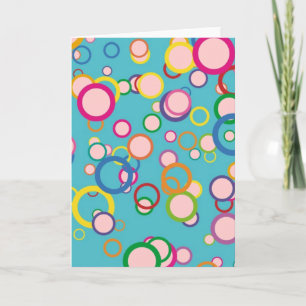 Colourful Circles Greeting Card