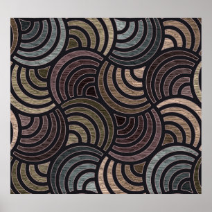 Colourful circles: high-resolution seamless textur poster