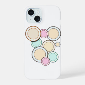 Colourful circles iPhone 15 case