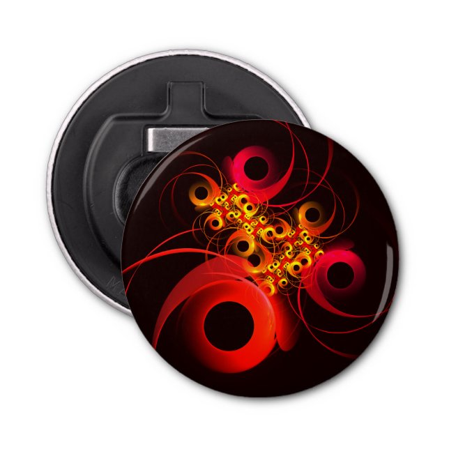 Colourful Circles Modern Abstract Art Pattern #08 Bottle Opener (Front)