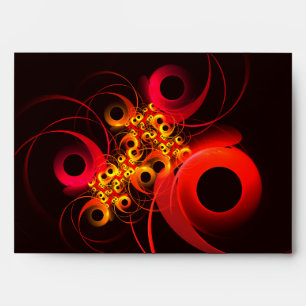 Colourful Circles Modern Abstract Art Pattern #08 Envelope