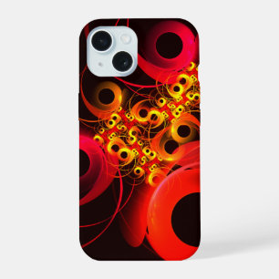 Colourful Circles Modern Abstract Art Pattern #08 iPhone 15 Case