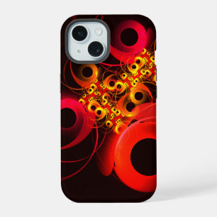 Colourful Circles Modern Abstract Art Pattern #08 iPhone 15 Case