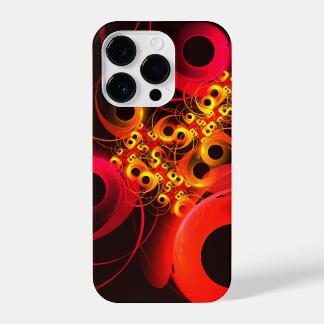 Colourful Circles Modern Abstract Art Pattern #08 iPhone Case (Back)