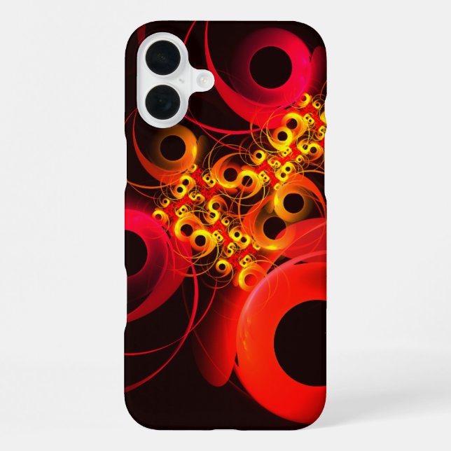 Colourful Circles Modern Abstract Art Pattern #08 iPhone Case (Back)