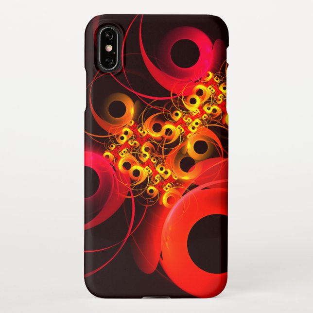 Colourful Circles Modern Abstract Art Pattern #08 iPhone Case (Back)