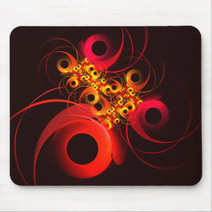 Colourful Circles Modern Abstract Art Pattern #08 Mouse Mat