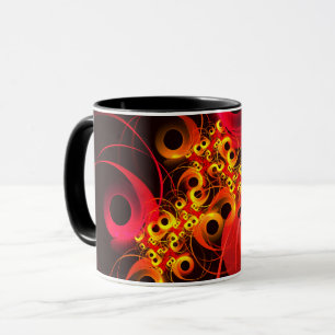 Colourful Circles Modern Abstract Art Pattern #08 Mug