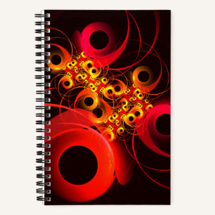 Colourful Circles Modern Abstract Art Pattern #08 Notebook