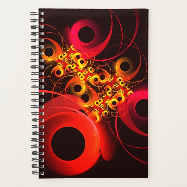 Colourful Circles Modern Abstract Art Pattern #08 Planner (Front)