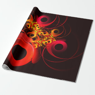 Colourful Circles Modern Abstract Art Pattern #08 Wrapping Paper
