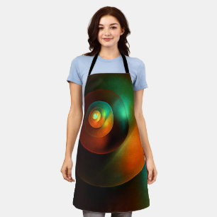 Colourful Circles Modern Abstract Art Pattern #18 Apron