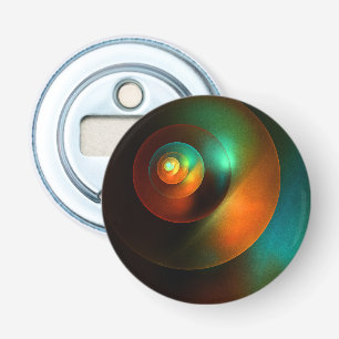 Colourful Circles Modern Abstract Art Pattern #18 Bottle Opener