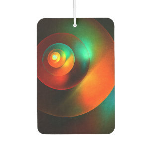 Colourful Circles Modern Abstract Art Pattern #18 Car Air Freshener