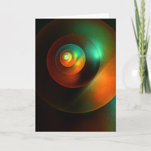 Colourful Circles Modern Abstract Art Pattern #18 Card