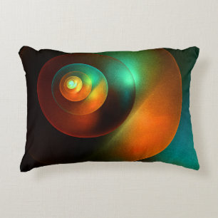 Colourful Circles Modern Abstract Art Pattern #18 Decorative Cushion