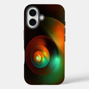 Colourful Circles Modern Abstract Art Pattern #18 iPhone 16 Case