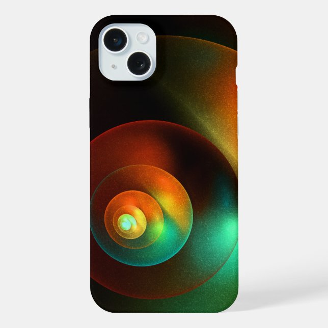 Colourful Circles Modern Abstract Art Pattern #18 iPhone Case (Back)