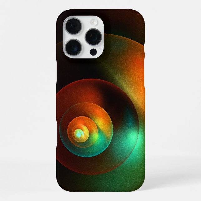 Colourful Circles Modern Abstract Art Pattern #18 iPhone Case (Back)