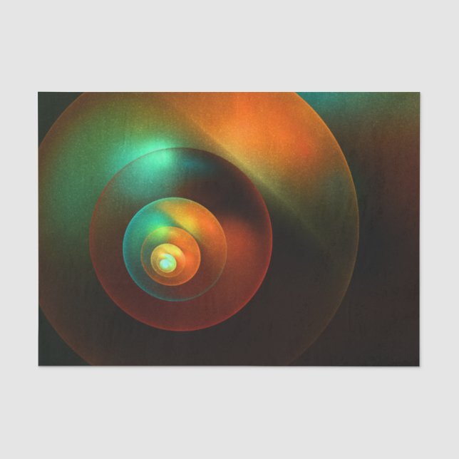 Colourful Circles Modern Abstract Art Pattern #18 Tissue Paper (Front)
