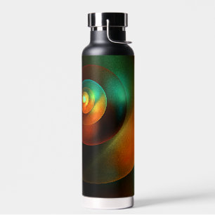 Colourful Circles Modern Abstract Art Pattern #18 Water Bottle