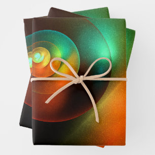 Colourful Circles Modern Abstract Art Pattern #18 Wrapping Paper Sheet