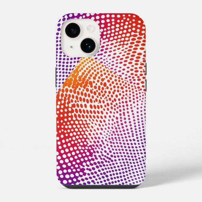 Colourful Circles Modern iPhone Case (Back)