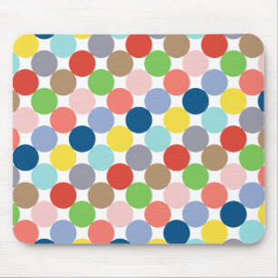colourful circles of pastel colour... mouse mat