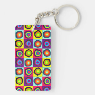Colourful Circles Pattern Key Ring