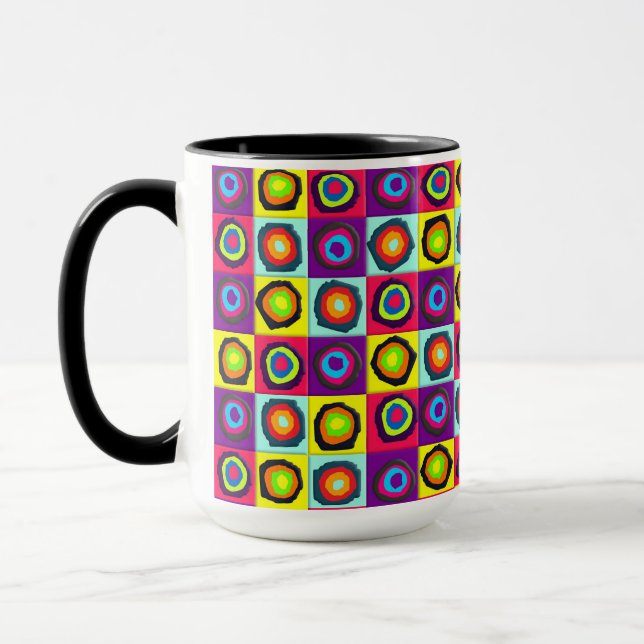 Colourful Circles Pattern Mug (Left)