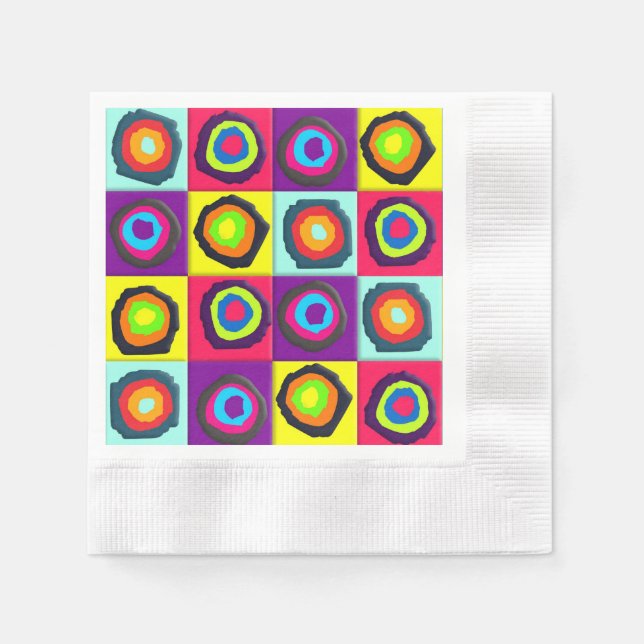 Colourful Circles Pattern Napkin (Front)
