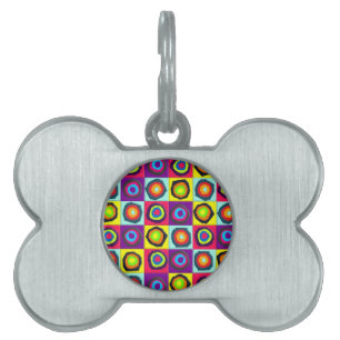 Colourful Circles Pattern Pet Tag