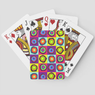 Colourful Circles Pattern Playing Cards