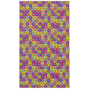 Colourful Circles Pattern Tablecloth