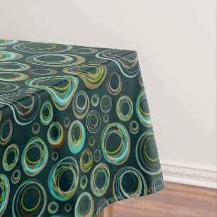 Colourful Circles Pattern Tablecloth