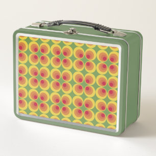 Colourful Circles Patterns  Metal Lunch Box