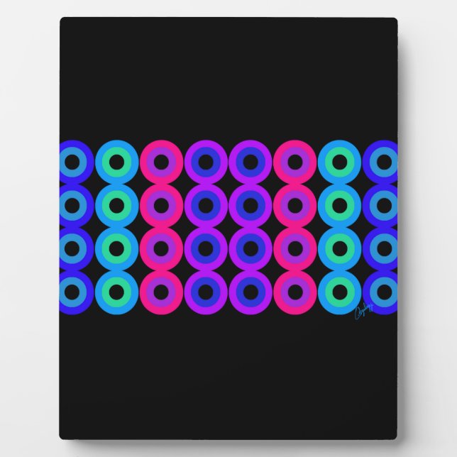 Colourful Circles Plaque (Front)