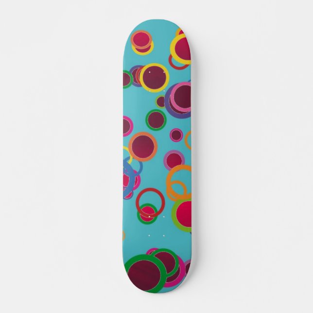 Colourful Circles Skateboard (Front)