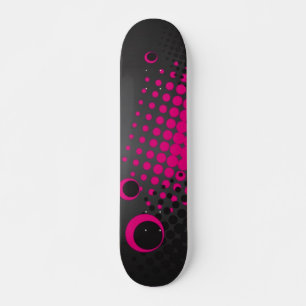 Colourful Circles Skateboard (black)