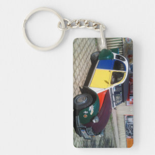 Colourful Citroen 2 CV Key Ring
