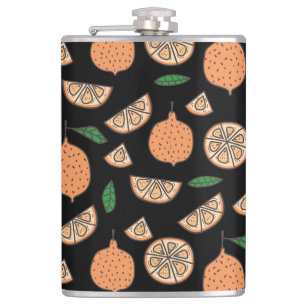 Colourful Citrus Pattern Flask