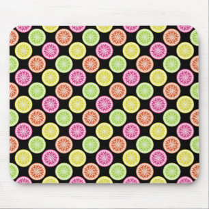 Colourful Citrus Slices Mouse Mat