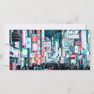 Colourful City of Tokyo Japan at Night Poster