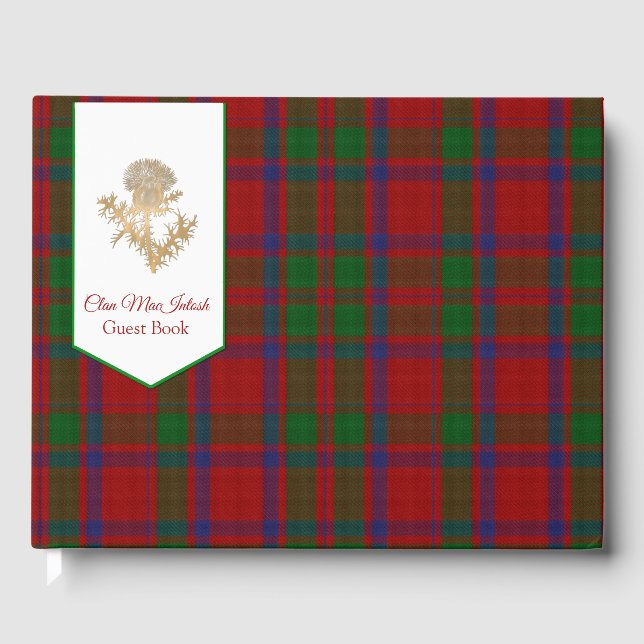Colourful Clan MacIntosh Guest Book (Front)