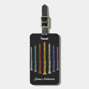Colourful Clarinets Luggage Tag