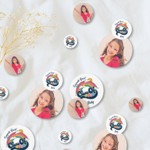 Colourful Class of 2025 Graduation Photo Confetti