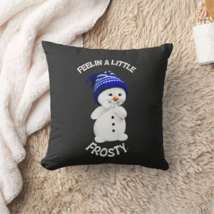 Colourful Classic Christmas Frosty Winter Cushion